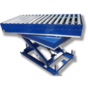 PIATTAFORMA ELEVATRICE CON 
      RULLIERA SU RALLA